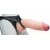 Телесный реалистичный фаллоимитатор на черных трусиках Real Big Strap-On - 34,5 см. - LOVETOY (А-Полимер) - купить с доставкой в Димитровграде