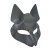 Серая маска Wolf с клепками - Sitabella - купить с доставкой в Димитровграде