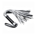 Серебристая плетка Struggle My Flogger с черной ручкой - 45 см. - Lovetoy - купить с доставкой в Димитровграде