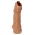 Телесная насадка с пупырышками и открытой головкой Nude Sleeve L - 14 см. - KOKOS - в Димитровграде купить с доставкой