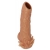Телесная насадка с усиками и открытой головкой Nude Sleeve L - 14 см. - KOKOS - в Димитровграде купить с доставкой