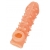 Телесная закрытая насадка с пупырышками Cock Sleeve Size L - 17,6 см. - KOKOS - в Димитровграде купить с доставкой