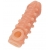 Телесная закрытая насадка с шариками Cock Sleeve Size S - 13,8 см. - KOKOS - в Димитровграде купить с доставкой