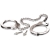 Металлические наручники Metal Leg Cuffs - Pipedream - купить с доставкой в Димитровграде