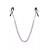 Зажимы для сосков с фиолетовой цепочкой Sweet Caress Nipple Chain - Sweet Caress - купить с доставкой в Димитровграде