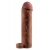 Коричневая насадка с кольцом Perfect 2 Extension with Ball Strap - 19 см. - Pipedream - в Димитровграде купить с доставкой