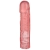 Розовая фаллическая насадка Vac-U-Lock 8  Crystal Jellies Dong - 20,3 см. - Doc Johnson - купить с доставкой в Димитровграде