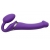 Фиолетовый безремневой вибрострапон Vibrating Bendable Strap-On - size L - Strap-on-me - купить с доставкой в Димитровграде