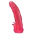 Розовая насадка для страпона с клиторальными лепестками - 18,5 см. - LOVETOY (А-Полимер) - купить с доставкой в Димитровграде