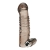 Дымчатая насадка на пенис с вибрацией  Vibrating Penis Enhancing Sleeve Extension - 13,3 см. - BlueLine - в Димитровграде купить с доставкой