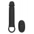 Черная насадка-удлинитель с вибрацией Vibrating Extender With Remote - Dream Toys - в Димитровграде купить с доставкой