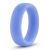 Голубое люминесцентное кольцо Silicone Glo Cock Ring - Blush Novelties - в Димитровграде купить с доставкой