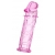 Розовая насадка фаллической формы - 12,5 см. - A-toys - в Димитровграде купить с доставкой