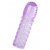 Фиолетовая рельефная насадка на пенис - 13,5 см. - A-toys - в Димитровграде купить с доставкой