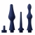 Набор из 3 универсальных насадок для анального душа Universal 3 Piece Silicone Enema Attachment Set - XR Brands - купить с доставкой в Димитровграде