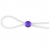 Прозрачное лассо с фиолетовой бусиной SILICONE COCK RING WITH BEAD LAVENDER - NMC - в Димитровграде купить с доставкой