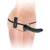 Черный страпон с вагинальной пробкой Deluxe Vibrating Penetrix Strap-On - 19 см. - Pipedream - купить с доставкой в Димитровграде