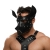 Черная кожаная маска «Собака» - Crazy Handmade - купить с доставкой в Димитровграде