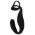 Черное эрекционное кольцо со стимуляцией промежности и анальной пробкой Cock Ring with RC Prostate Plug - Orion - в Димитровграде купить с доставкой