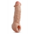 Телесная насадка-удлинитель Intrepid 9.25 Inch Realistic Penis Extender Sleeve - 23,5 см. - Blush Novelties - в Димитровграде купить с доставкой