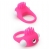 Розовое эрекционное кольцо с щеточкой LIT-UP SILICONE STIMU RING 5 - Dream Toys - в Димитровграде купить с доставкой