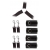 Комплект наручников и поножей LUXURIOUS BED RESTRAINT CUFF SET - Blush Novelties - купить с доставкой в Димитровграде