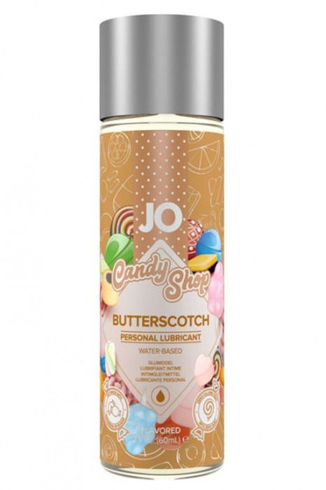 Смазка на водной основе Candy Shop Butterscotch с ароматом ирисок - 60 мл. - System JO - купить с доставкой в Димитровграде