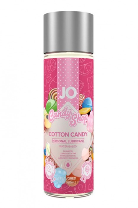 Смазка на водной основе Candy Shop Cotton Candy с ароматом сладкой ваты - 60 мл. - System JO - купить с доставкой в Димитровграде