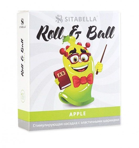 Стимулирующий презерватив-насадка Roll   Ball Apple - Sitabella - купить с доставкой в Димитровграде
