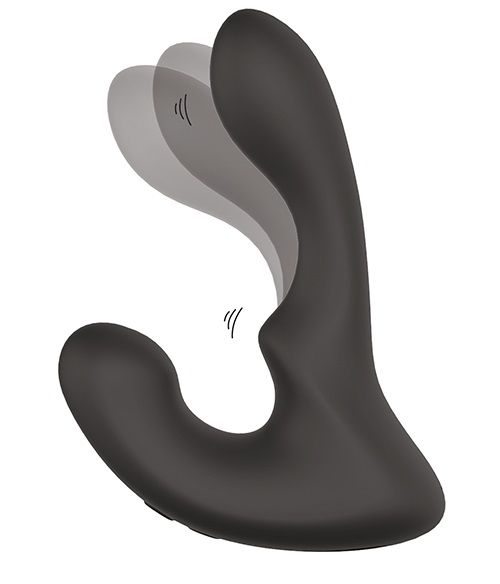 Чёрный массажер простаты с 2 моторами BOOTY ROCKER - Dream Toys - в Димитровграде купить с доставкой