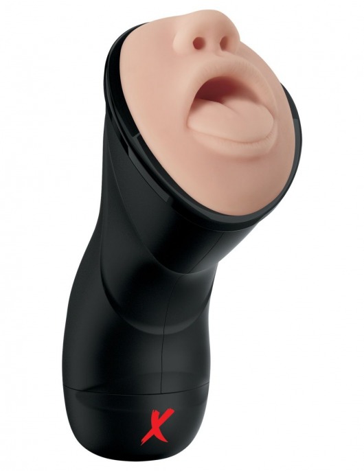 Мастурбатор-ротик Deep Throat Vibrating Stroker - Pipedream - в Димитровграде купить с доставкой