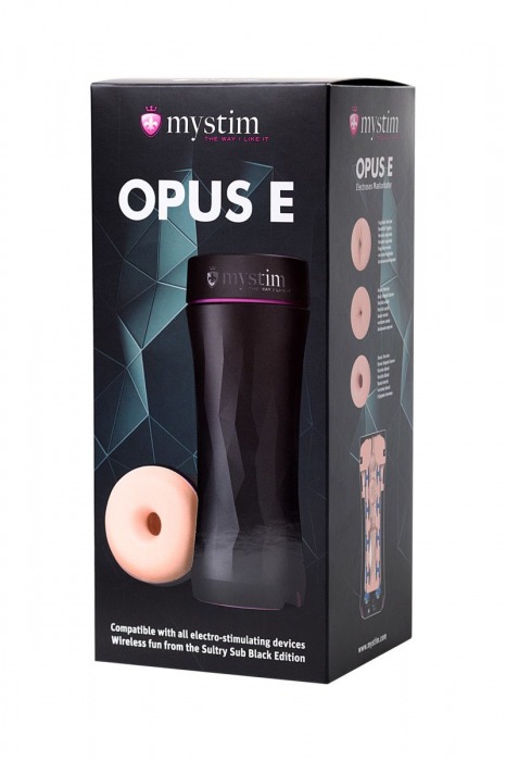 Мастурбатор-анус Opus E Donut с возможностью подключения электростимуляции - MyStim - купить с доставкой в Димитровграде