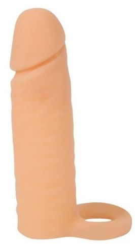 Насадка на фаллос с кольцом для мошонки - 16 см. - Sex Expert - в Димитровграде купить с доставкой
