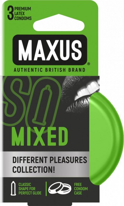 Презервативы в железном кейсе MAXUS Mixed - 3 шт. - Maxus - купить с доставкой в Димитровграде