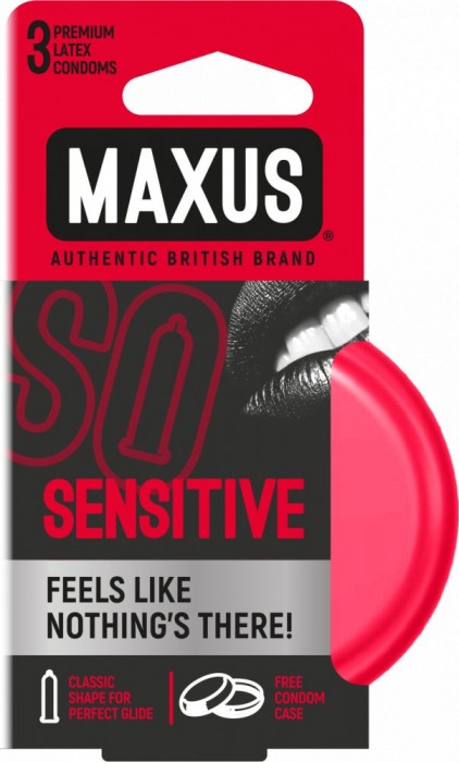 Ультратонкие презервативы в железном кейсе MAXUS Sensitive - 3 шт. - Maxus - купить с доставкой в Димитровграде