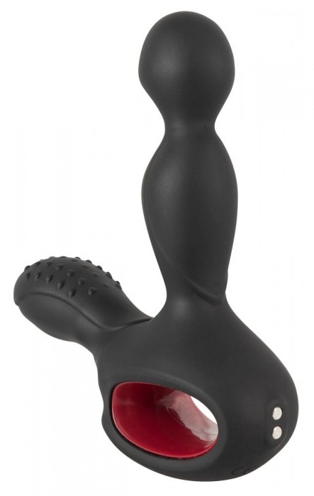 Черный вибромассажер простаты с нагревом и ротацией Prostate Plug - 14,5 см. - Orion - в Димитровграде купить с доставкой