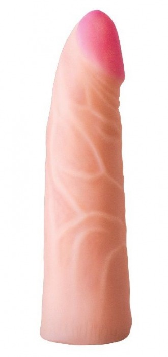 Фаллическая насадка на трусики харнесс - 17,5 см. - LOVETOY (А-Полимер) - купить с доставкой в Димитровграде
