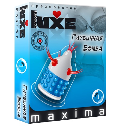 Презерватив LUXE Maxima  Глубинная бомба  - 1 шт. - Luxe - купить с доставкой в Димитровграде