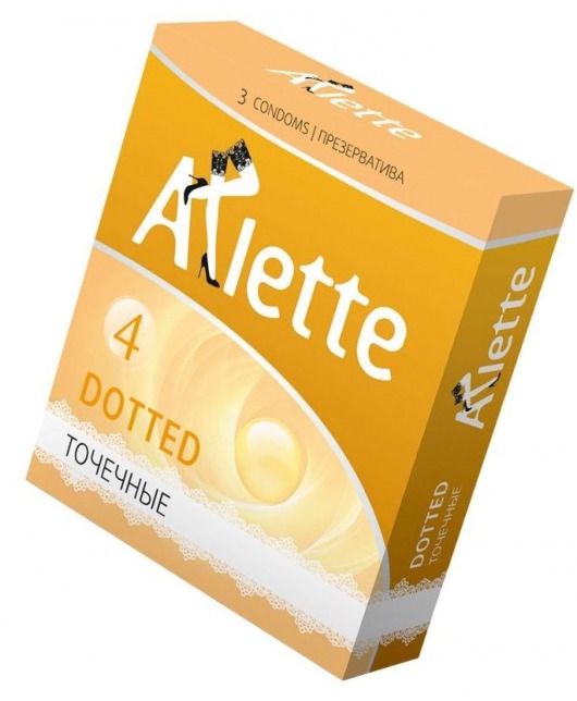 Презервативы Arlette Dotted с точечной текстурой - 3 шт. - Arlette - купить с доставкой в Димитровграде