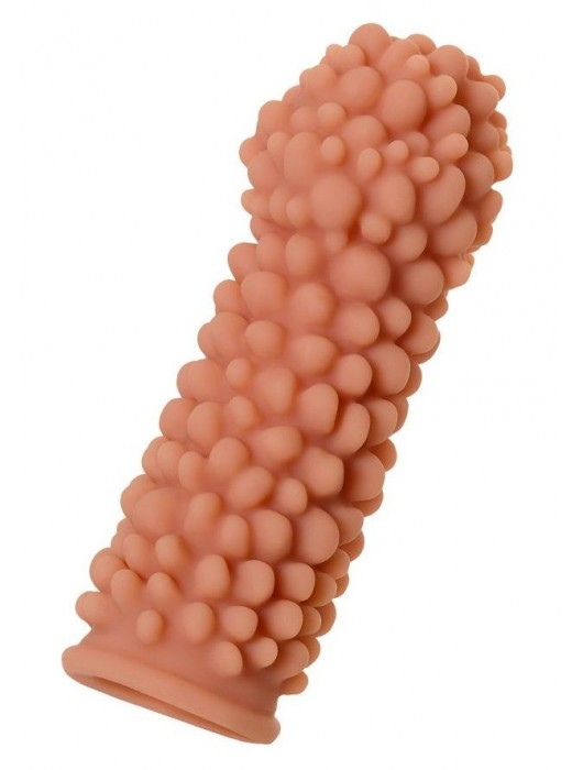 Телесная реалистичная насадка KOKOS Extreme Sleeve 08 с дополнительной стимуляцией - 12,7 см. - KOKOS - в Димитровграде купить с доставкой