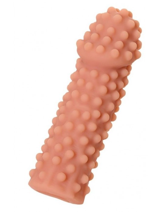 Телесная реалистичная насадка KOKOS Extreme Sleeve 10 с дополнительной стимуляцией - 14,7 см. - KOKOS - в Димитровграде купить с доставкой