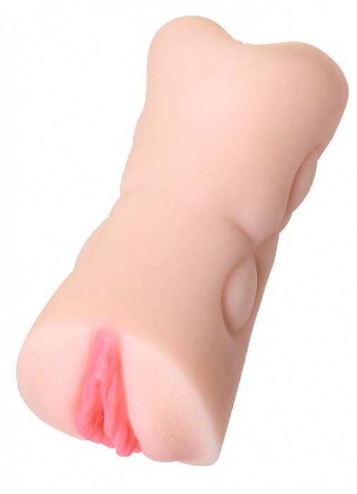 Телесный двусторонний мастурбатор Rich Fruit - вагина и анус - ToyFa - в Димитровграде купить с доставкой