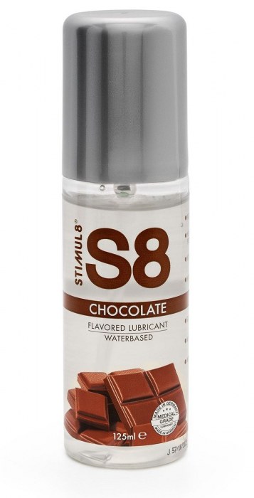 Смазка на водной основе S8 Flavored Lube со вкусом шоколада - 125 мл. - Stimul8 - купить с доставкой в Димитровграде