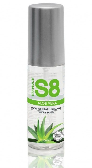 Лубрикант на водной основе S8 Aloe Vera Lube с алоэ вера - 50 мл. - Stimul8 - купить с доставкой в Димитровграде