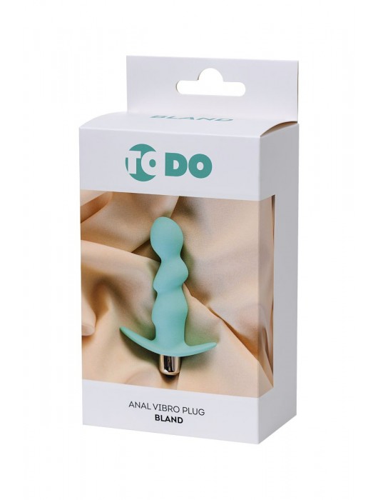 Мятная анальная вибровтулка Bland - 12 см. - ToyFa
