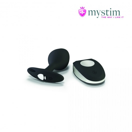 Черная пробка Mystim Rocking Vibe S с возможностью подключения к электростимулятору - 9,7 см. - MyStim - купить с доставкой в Димитровграде