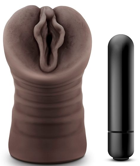 Коричневый мастурбатор-вагина Alexis - Blush Novelties - в Димитровграде купить с доставкой