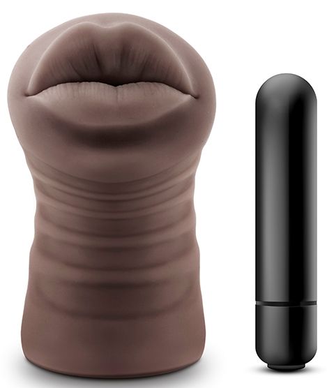 Коричневый мастурбатор-ротик Renee - Blush Novelties - в Димитровграде купить с доставкой