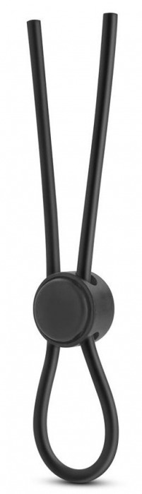 Черное силиконовое лассо на пенис SILICONE LOOP COCK RING - Blush Novelties - в Димитровграде купить с доставкой
