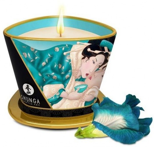 Массажная свеча Island Blossoms - 170 мл. - Shunga - купить с доставкой в Димитровграде